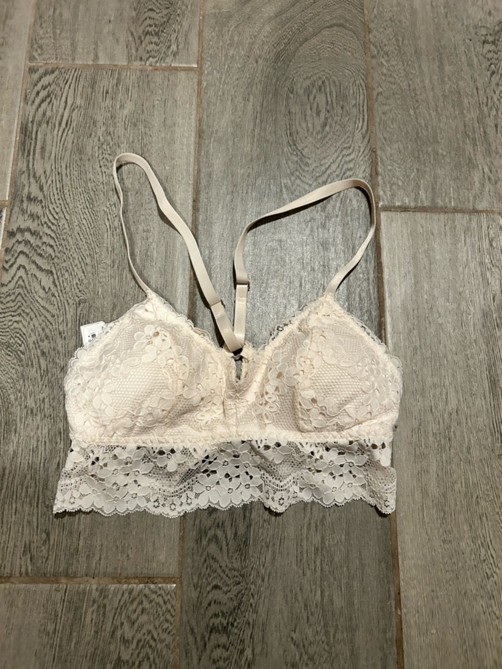 Forever 21 Lace Bralette in Ivory - size small